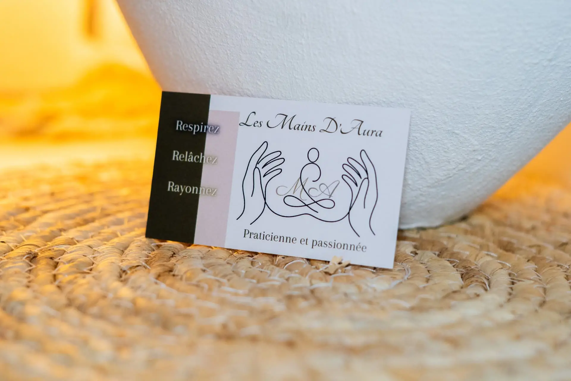 Carte de visite Les Mains d'Aura